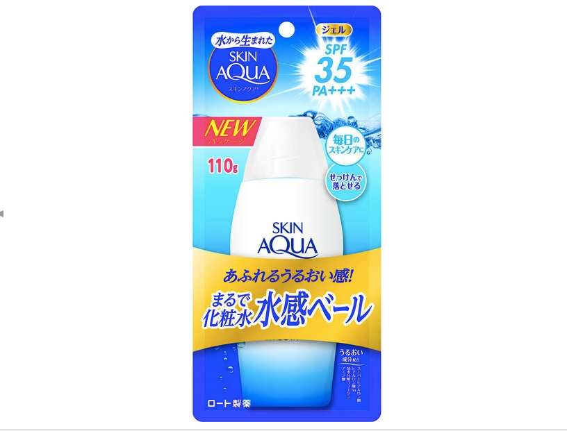 スキンアクア SKIN AQUA モイスチャージェル 110g ×１日焼け止め 顔・からだ用 SPF35 PA+++