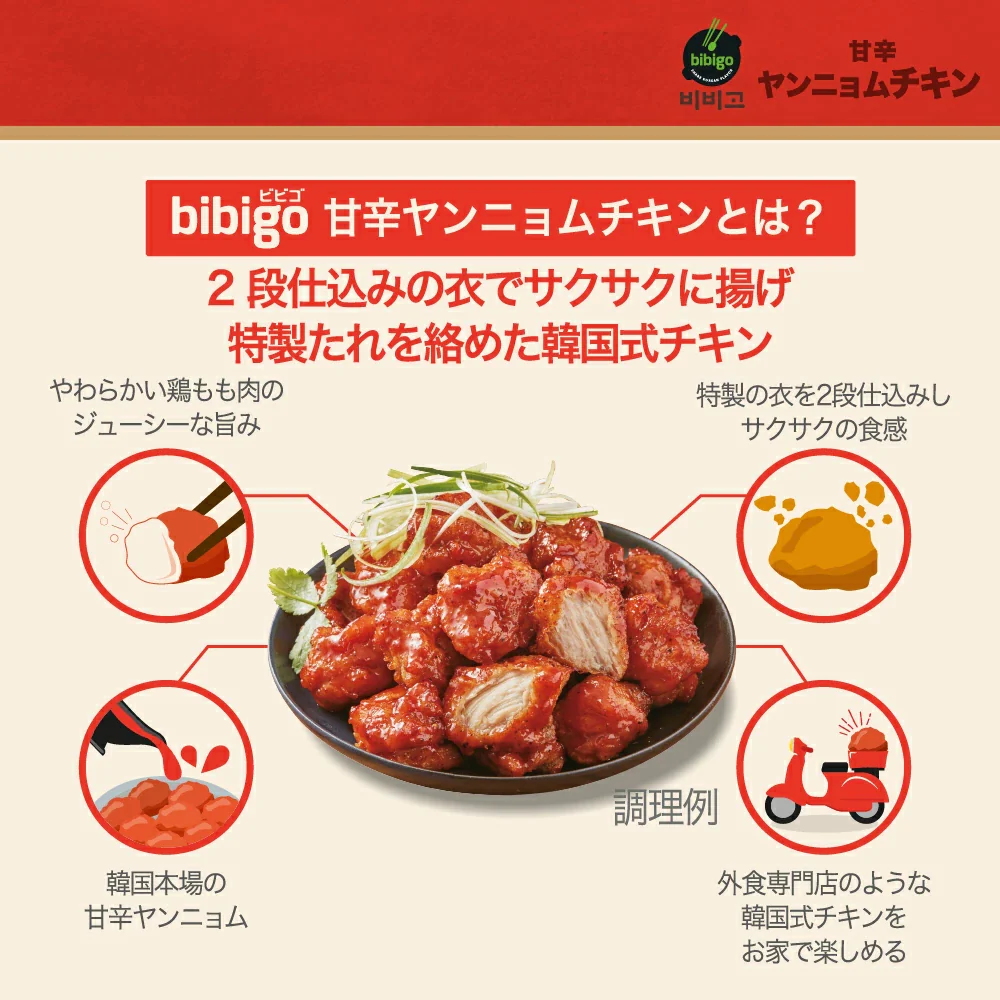 bibigo ヤンニョムチキン 300g×2袋 本場韓国の味！【公式】【ゲリラセール】