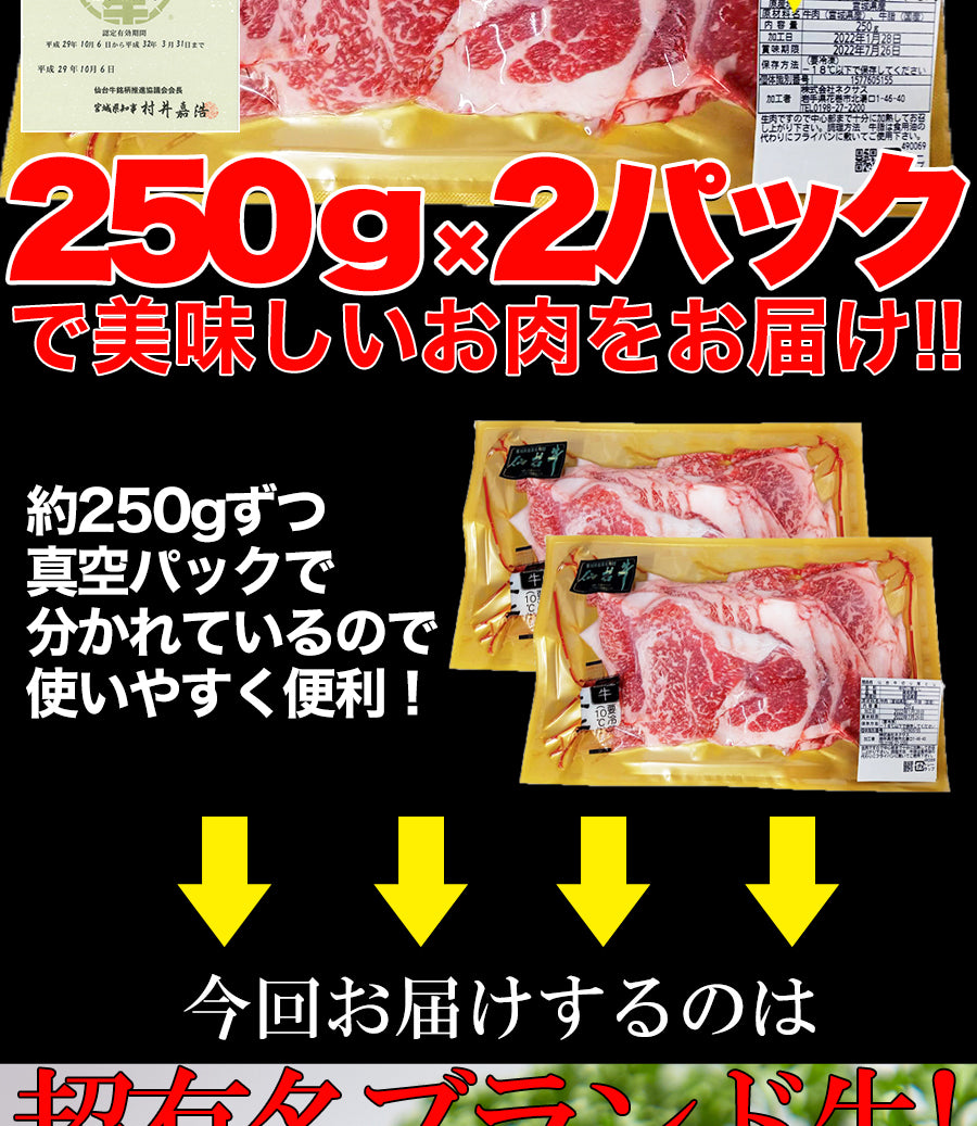 仙台牛 切り落とし(500g) / A5ランク 牛肉 冷凍商品 ブランド牛 ご褒美 焼肉 しゃぶしゃぶ すき焼き シチュー パーティー [冷凍]