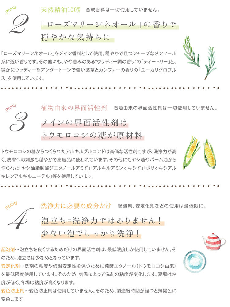 『Chloris Wash for Dish お試し品 30ml』 手肌にやさしい 食器用洗剤