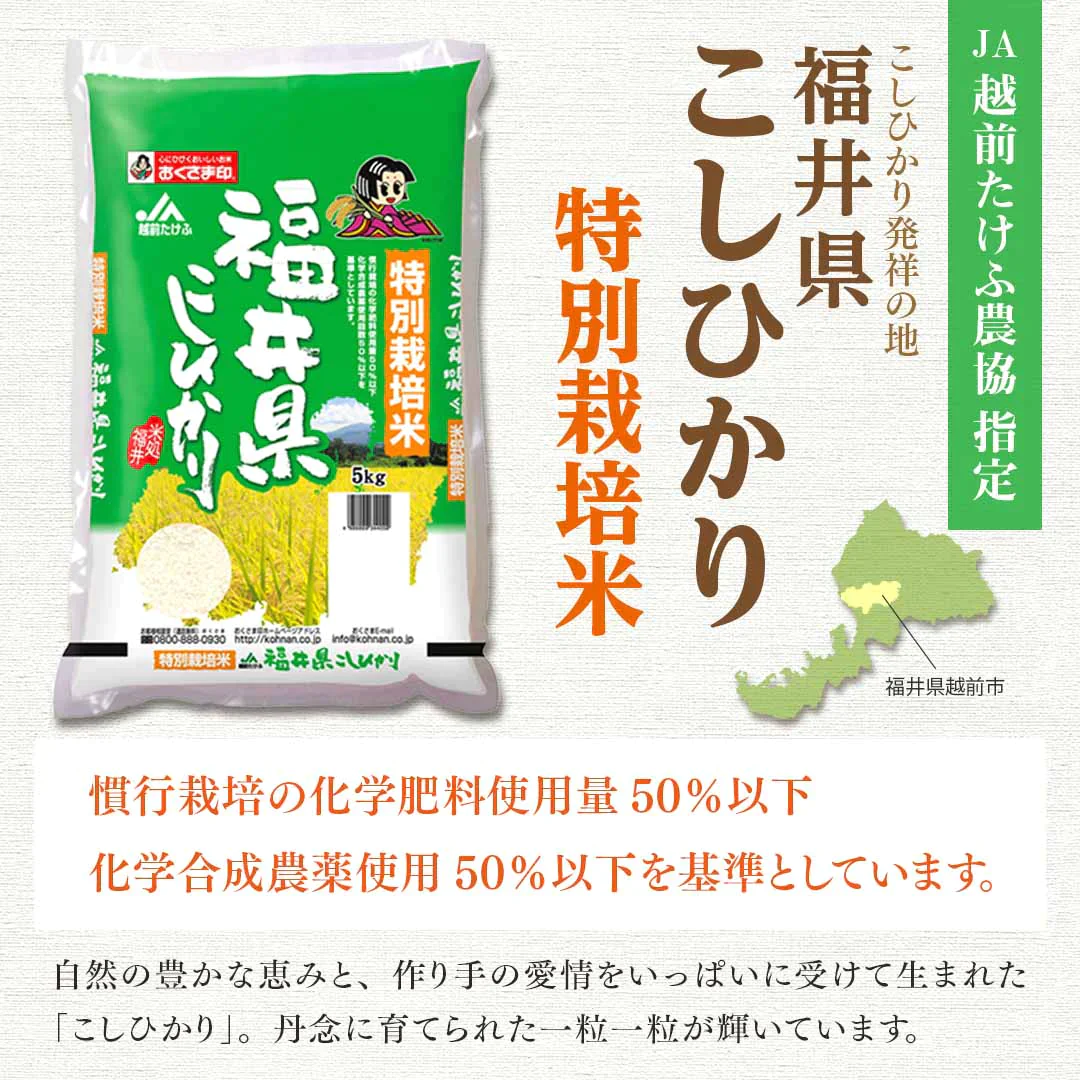 米 精米 福井県産 特別栽培米 こしひかり 5kg 令和5年産 新米 お米 白米 おくさま印 国産 食品 ギフト 引っ越し 挨拶 出産 内祝い 母の日 父の日 お中元 お歳暮 結婚 快気 還暦 香典返し お年賀 送料無料