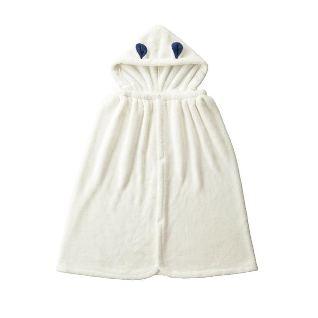 【シロクマ】 バスタオル フード付き 通販 ラップタオル バスローブ 女の子 キッズ 巻きタオル 大人 ポンチョ タオル 子供用 プール 吸水 吸湿 速乾 マイクロファイバー カラリ carari かわいい