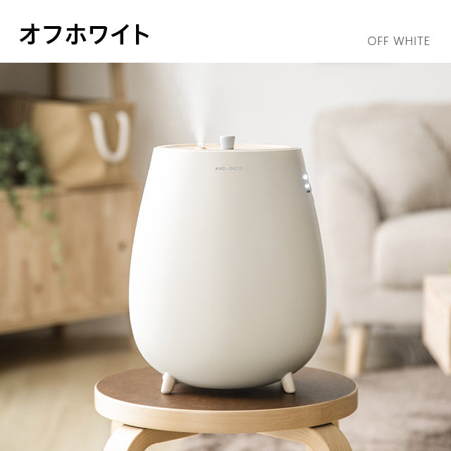 （オフホワイト）本体＋除菌ウォーターセット　超音波式加湿器【1年保証】