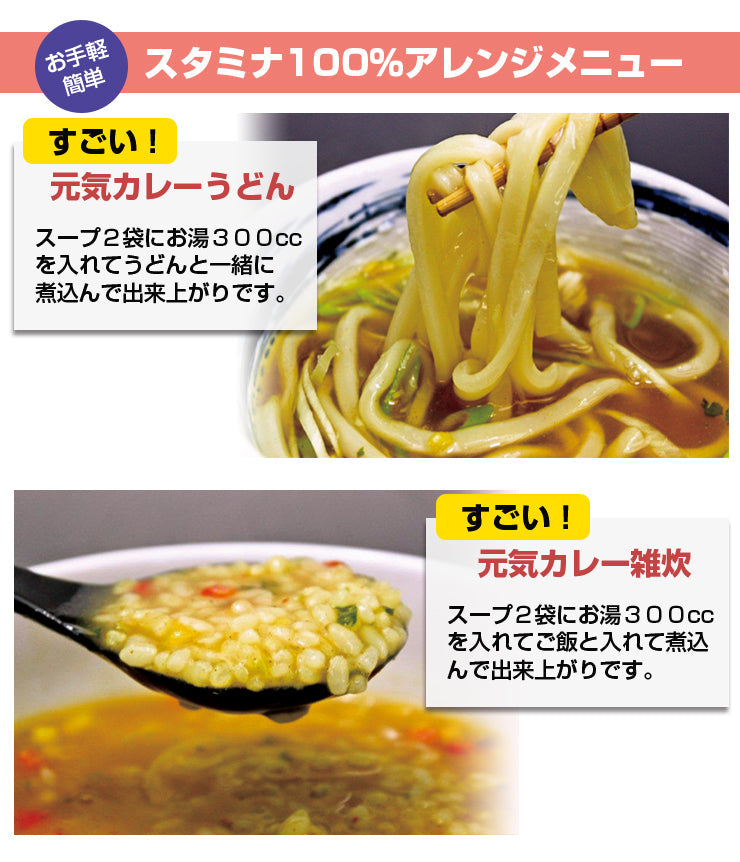 【限定クーポンで20%OFF】30食セット すごい元気カレースープ