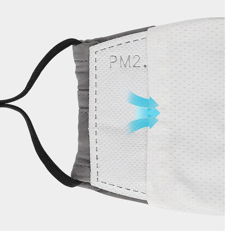 ホワイト　開店記念SALE　  pm2.5フィルター付属 マスクの救世主！ フィルター付き「即納　三層タイプ　大人サイズ　洗える　冷感生地　　呼吸しやすい　スポーツマスク　運動　男女兼用