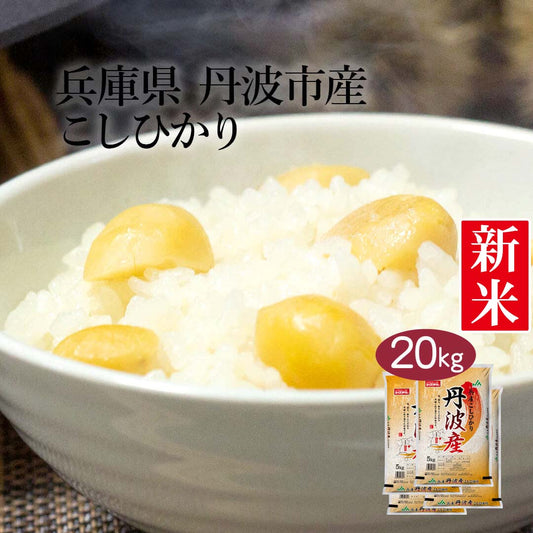 米 精米 兵庫県 丹波市産 こしひかり 20kg (5kg×4) 令和5年産 新米 お米 白米 おくさま印 国産 食品 ギフト 引っ越し 挨拶 出産 内祝い 母の日 父の日 お中元 お歳暮 結婚 快気 還暦 香典返し お年賀 送料無料
