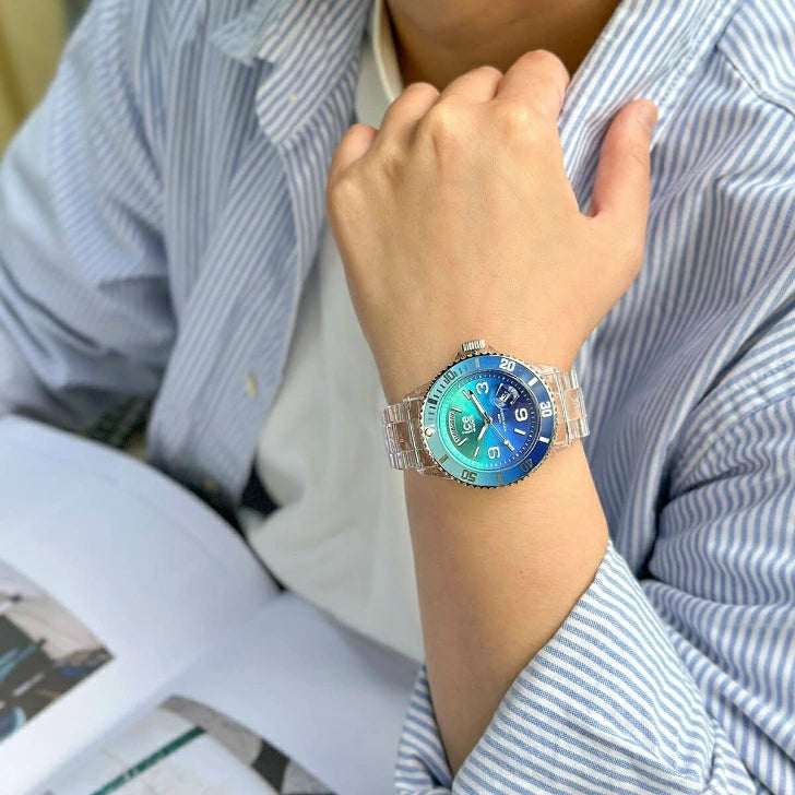 ice-watch アイスウォッチ ICE clear sunset - ターコイズ - ミディアム 021435