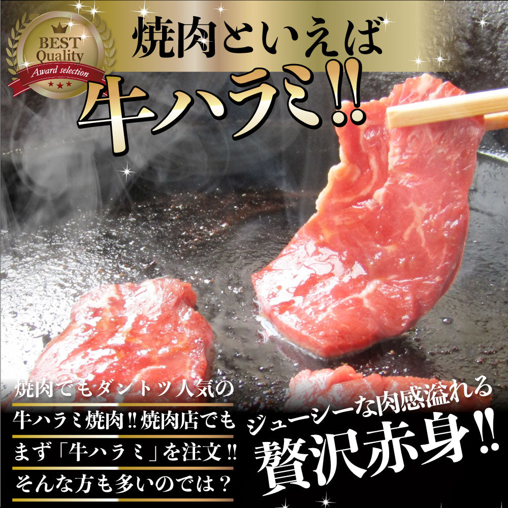 牛 ハラミ 焼肉（サガリ）1kg（250g×4P）牛肉 メガ盛り