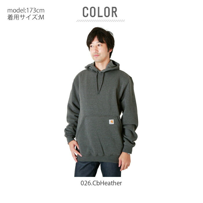 【BLK.Black・【USサイズ】Lサイズ】 カーハート パーカー 通販 carhartt トレーナー メンズ ブランド おしゃれ 無地 大きいサイズ 裏起毛 レディース 大きめ プルオーバー 長袖 スウェット スエット ロゴ ワンポイント