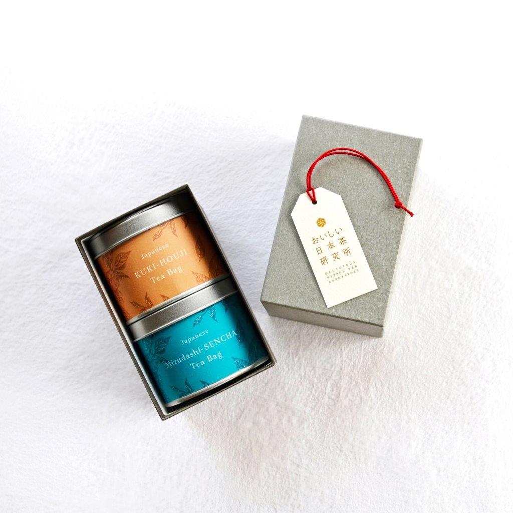 ★非掲載★水出し煎茶&焙じ茶ティーバッグ 茶缶ギフト お茶 ドリンク ティーパック 飲み物 プチギフト 贈り物 手土産 プレゼント 誕生日 おしゃれ かわいい おすすめ 中元 歳暮 人気 ランキング ※代引不可