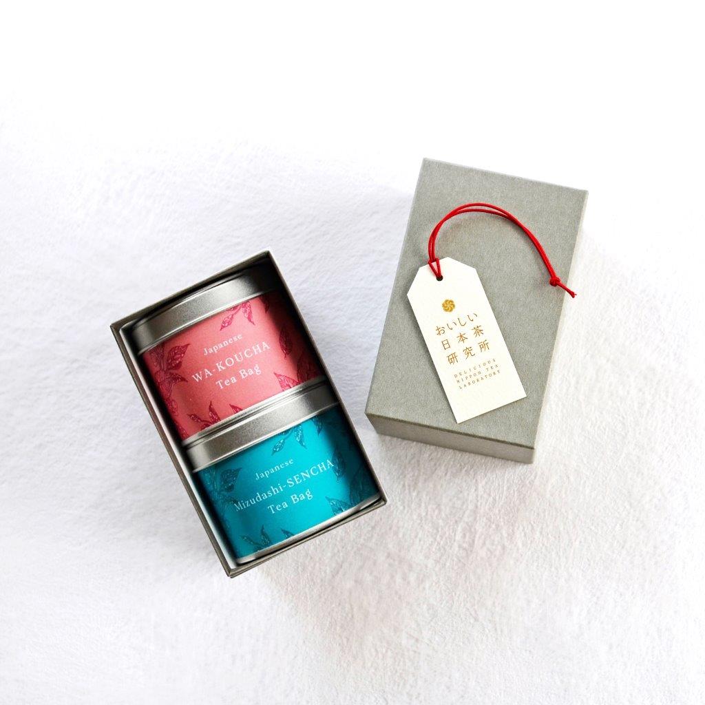 ★非掲載★水出し煎茶&和紅茶ティーバッグ 茶缶ギフト お茶 ドリンク ティーパック 飲み物 プチギフト 贈り物 手土産 プレゼント 誕生日 おしゃれ かわいい おすすめ 中元 歳暮 人気 ランキング ※代引不可