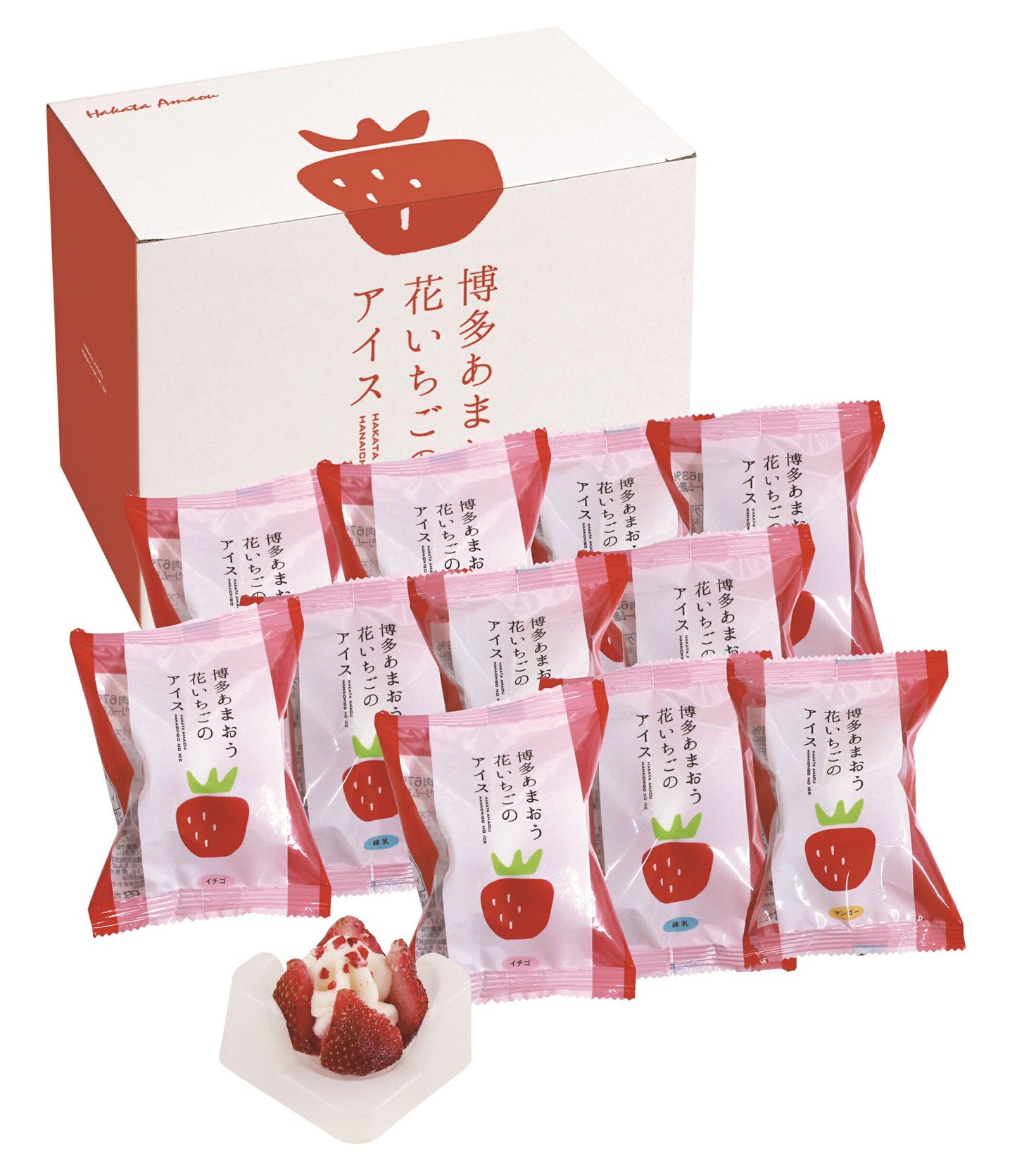 博多あまおう 花いちごのアイス スイーツ アイスクリーム ストロベリー いちご おやつ 練乳 手土産 ギフト 贈り物 お取り寄せ グルメ お祝 内祝 中元 歳暮 暑中 残暑 父 母 ランキング 人気 おすすめ ※代引不可 ※離島配送不可