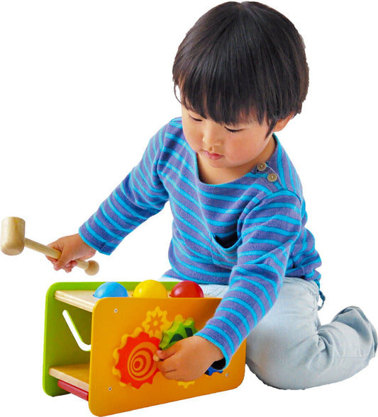 ★非掲載★ビジーベンチ&タワー 木製太鼓 知育玩具 おもちゃ 誕生日 プレゼント 子供 1歳 音楽 楽器 木製 ベビー 赤ちゃん 幼児 ギフト 出産祝い お祝 贈り物 人気 ランキング ※代引不可