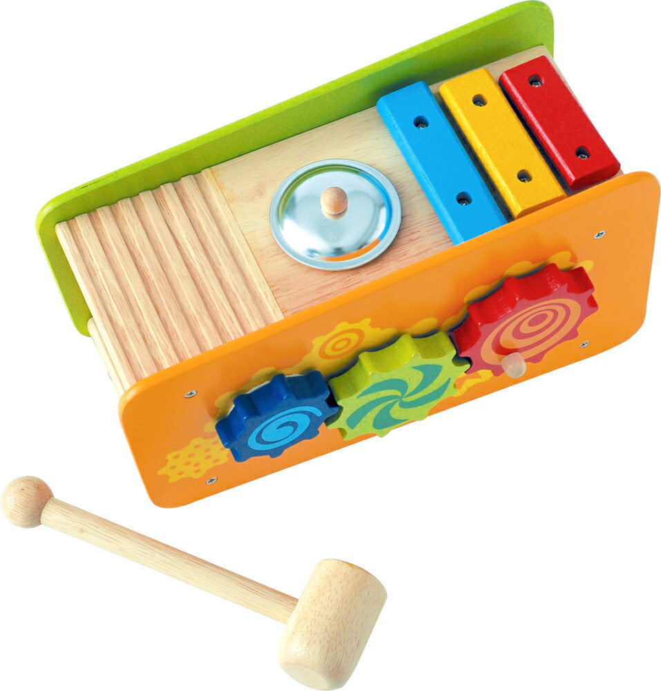 ★非掲載★ビジーベンチ&タワー 木製太鼓 知育玩具 おもちゃ 誕生日 プレゼント 子供 1歳 音楽 楽器 木製 ベビー 赤ちゃん 幼児 ギフト 出産祝い お祝 贈り物 人気 ランキング ※代引不可