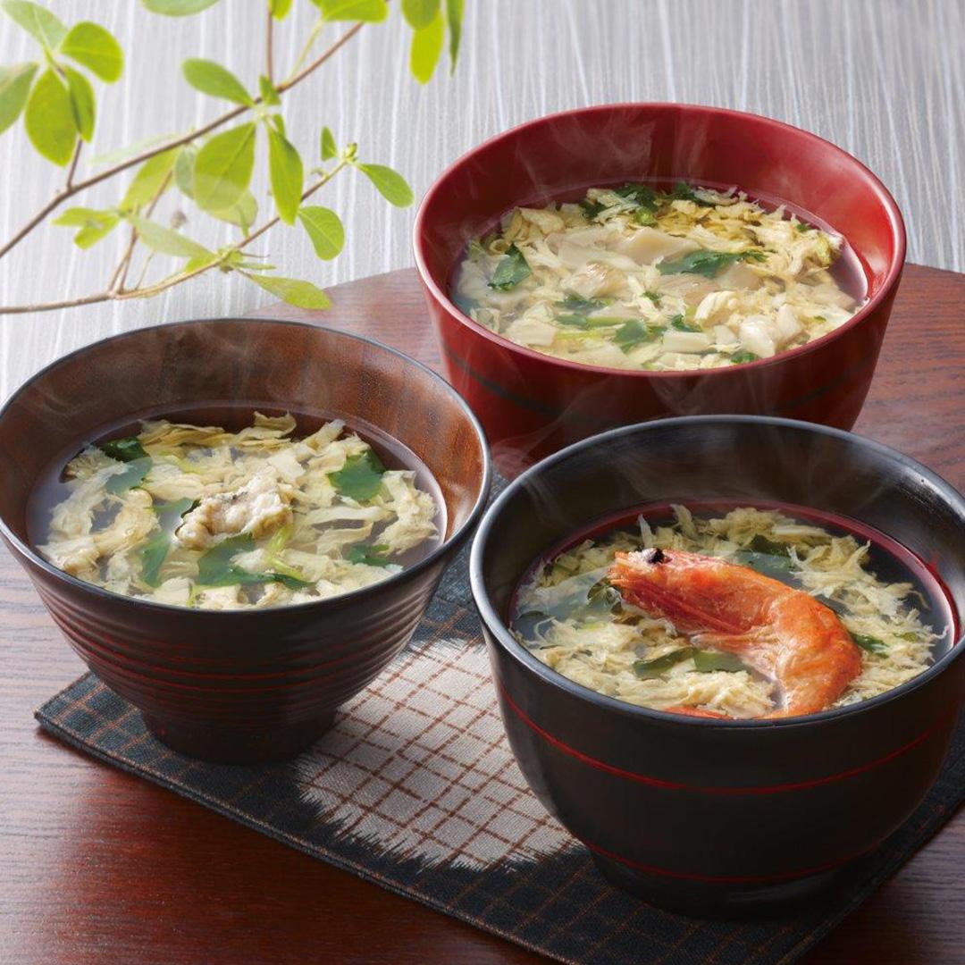 「新宿割烹中嶋」3種のお吸い物（甘えび・真ふぐ・舞たけ 各4個）常温 新宿割烹中嶋 割烹 東京 老舗割烹 お吸い物 甘えび 甘海老 真ふぐ フグ 舞たけ まいたけ 舞茸 フリーズドライ 長期保存 常温 伝統の味 日本料理 ミシュラン 人気 おすすめ ランキング ※代引不可