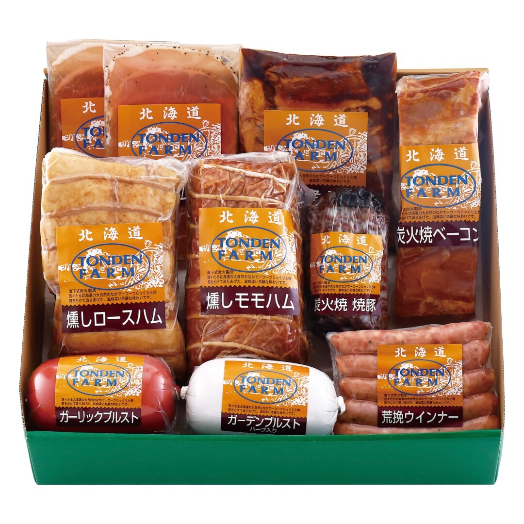 「トンデンファーム」バラエティーセット トンデンファーム セット 燻製 燻し ロースハム ブルスト 骨付ソーセージ ウインナー 生ベーコン 生ハム スライス グルメ ギフト お取り寄せ 贈り物 詰め合わせ 人気 おすすめ ランキング ※代引不可