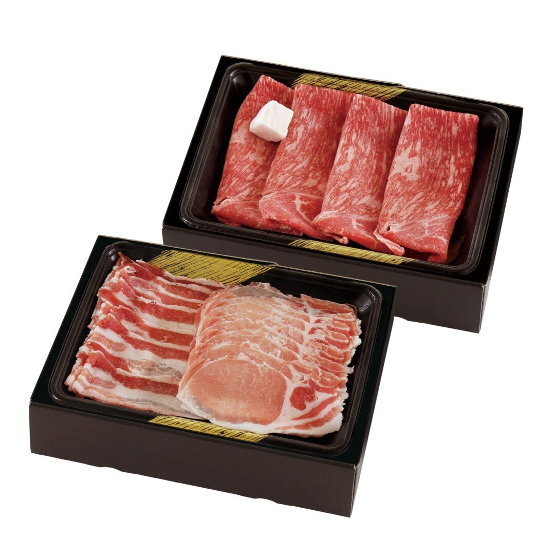 宮崎県産黒毛和牛すきやきと豚しゃぶしゃぶ 黒毛和牛 豚肉 ギフト プレゼント 贈答 お中元 お歳暮 お父さん お母さん 誕生日 人気 ランキング 酒の肴 グルメ バーベキュー BBQ キャンプ 詰め合わせ おすすめ ※代引不可