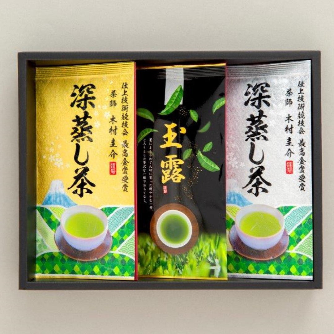 静岡銘茶深蒸し茶セット 静岡茶 静岡県 特上 お茶 日本茶 深蒸し 浅蒸し 銘茶 煎茶 玉露 茶葉 茶葉の甘味 緑茶 急須 グリーンティー ソフトドリンク ドリンク ギフト お取り寄せ 人気 おすすめ ランキング ※代引不可