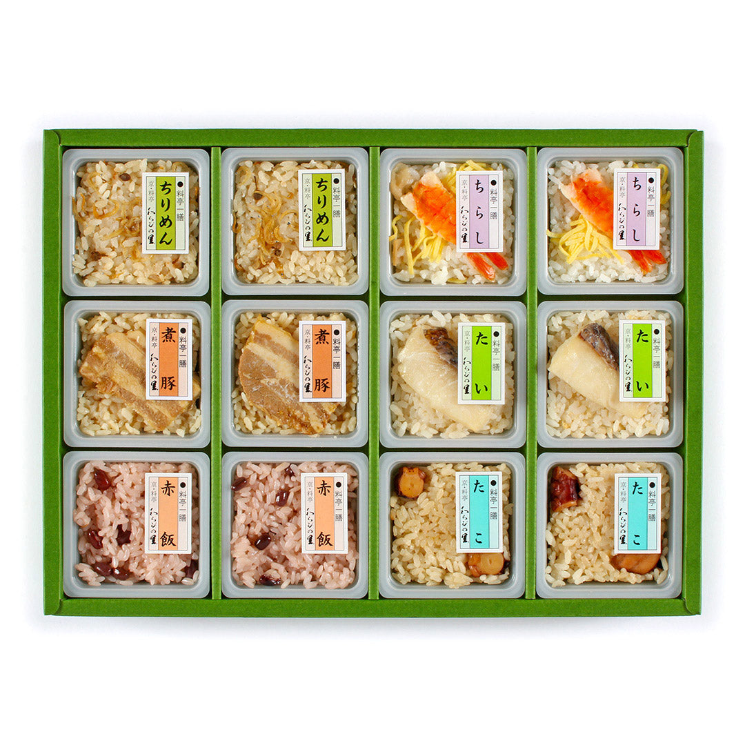 京・料亭 「わらびの里」料亭一膳 鮭ごはん ちりめんごはん 鯛ごはん 穴子ごはん たこめし ちらし寿司 赤飯 京・料亭 わらびの里 監修 料亭一膳 簡単調理 グルメ ギフト お取り寄せ 詰め合わせ 人気 おすすめ ランキング ※代引不可