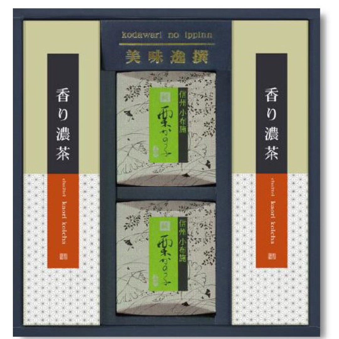 ★非掲載★栗庵風味堂 老舗のこだわり 小布施 信州銘菓 栗かの子･緑茶詰合せ K-A
