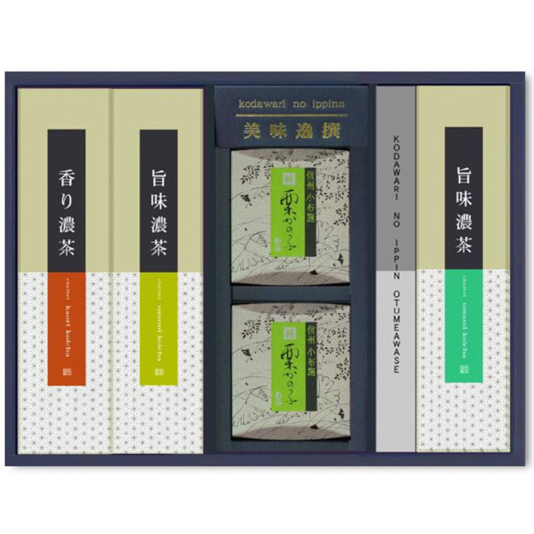 ★非掲載★栗庵風味堂 老舗のこだわり 小布施 信州銘菓 栗かの子･緑茶詰合せ K-C