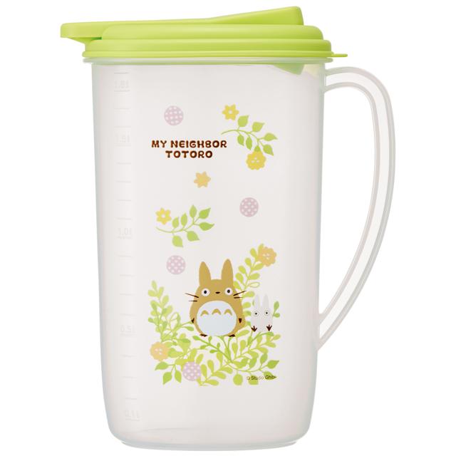 【トトロプランツ・ウォーターポット】 ピッチャー おしゃれ 通販 水差し 冷水筒 麦茶ポット 洗いやすい 約 2l タテ置き 1.9L 大きめ 縦冷水筒 ウォーターポット 縦置き お茶 ジャグ かわいい キッチン雑貨 冷蔵庫
