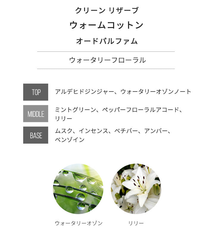 【3人シェア買いでお得】クリーン [ネコポス] ウォームコットン CLEAN オーデパルファン 香水 お試し 1.5ml アトマイザー ミニ香水