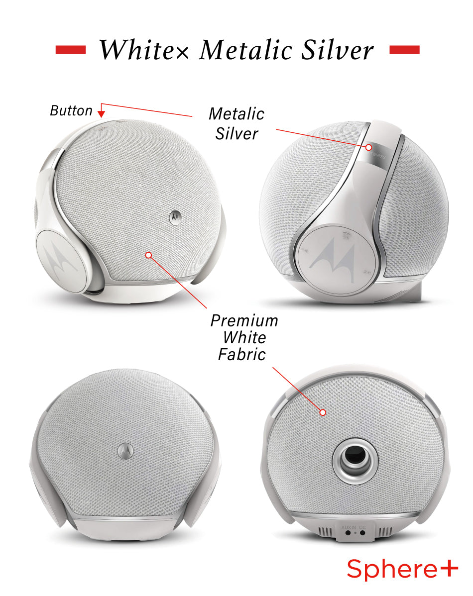 ホワイト Motorola Sphere+ モトローラ スフィアプラス ステレオ