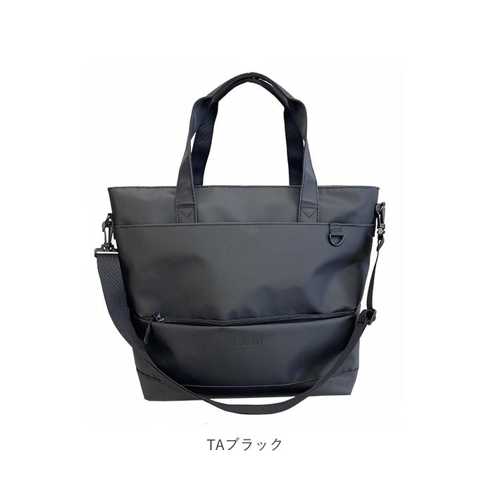 【TAブラック・トートバッグ】 トートバッグ 2way 通販 ショルダーバッグ メンズ 大きめ ファスナー付き おしゃれ 通勤 通学 レディース 大容量 軽量 布 ナイロン シンプル ブラック 黒 大学生 L.R.M  CMK20-0766