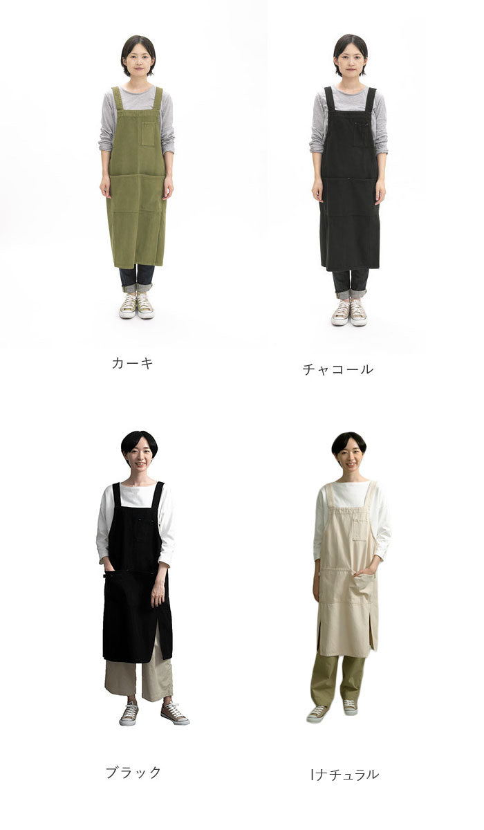 【ブラック・エプロン】 ココウォーク エプロン 通販 おしゃれ ナチュラル ワークエプロン h型 メンズ 男女兼用 保育士 ブランド cocowalk オシャレ カフェ 飲食店 ユニフォーム キャンバス フリーサイズ