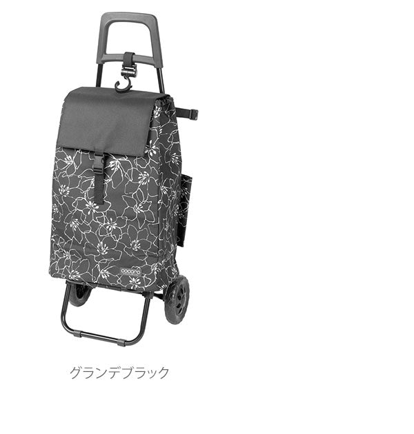 【フラワーネイビー・ショッピングカート】 ショッピングカート ココロ 通販 保冷 保温 おしゃれ 買い物カート 保冷カート 保冷バッグ キャリーバッグ クーラーバッグ 折りたたみ 大容量 40L かわいい フラワー 花柄 マイバッグ