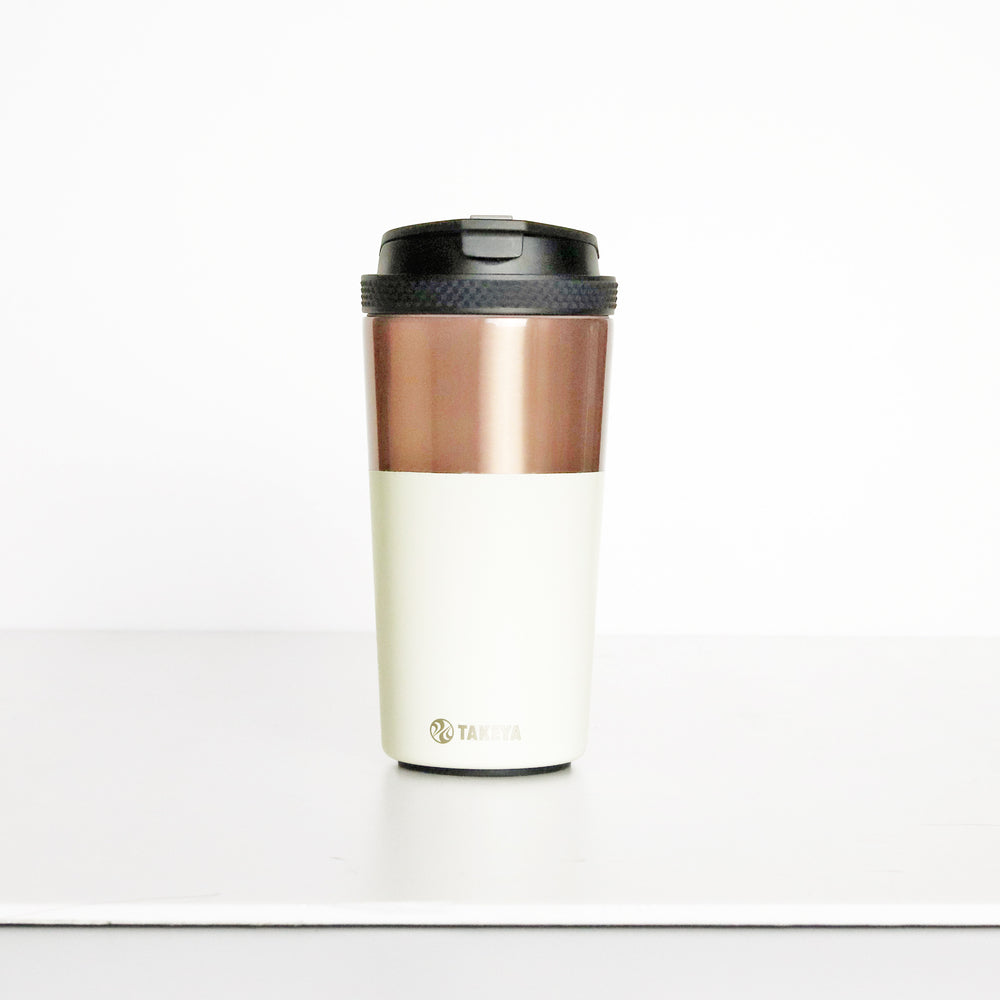 【アイボリー・タンブラー】 タケヤ コーヒー タンブラー ステンレス 350ml 通販 真空断熱 保温 保冷 2重構造 電子レンジ可 食洗機可 デザイン ドライブ タケヤ化学 オフィス キャンプ アウトドア コーヒー 紅茶