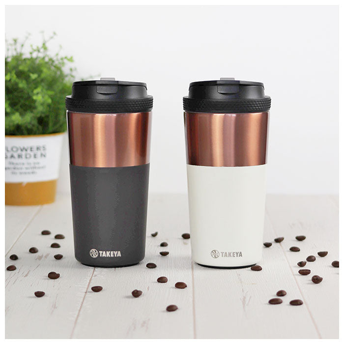 【アイボリー・タンブラー】 タケヤ コーヒー タンブラー ステンレス 350ml 通販 真空断熱 保温 保冷 2重構造 電子レンジ可 食洗機可 デザイン ドライブ タケヤ化学 オフィス キャンプ アウトドア コーヒー 紅茶