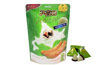 アポロ 富良野メロン味 2袋セット 送料無料 明治 北海道 お土産 お菓子 チョコ いちご メロン 贈り物 プレゼント お返し お祝い 内祝い お年賀 バレンタインデー ホワイトデー お彼岸 母の日 お中元 七五三 クリスマス お歳暮