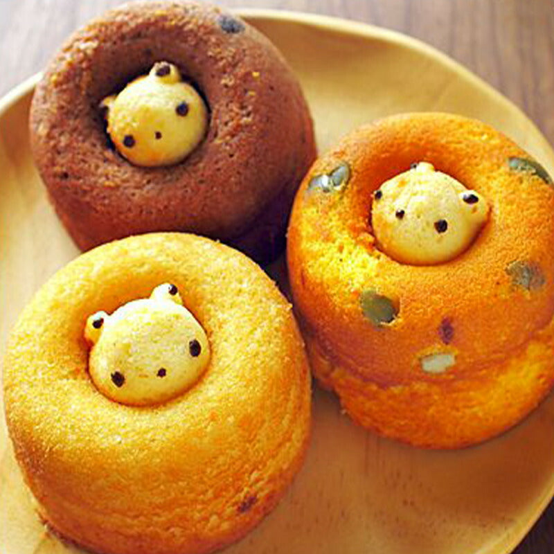 クマゴロンドーナツ3個入 人気 ベスト 送料無料 知床 有名 焼き菓子 かわいい Twitter Instagram 話題 大人気商品 プレゼント ギフト お土産 送料込 お取り寄せ