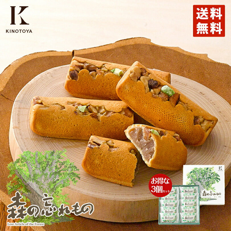 きのとや 森の忘れもの 10個入り 3個セット 送料無料 個包装 北海道限定 お土産 手土産 プレゼント
