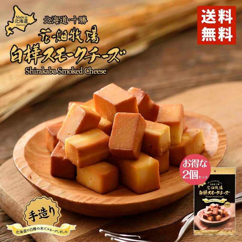 1000円ポッキリ 送料無料 花畑牧場 白樺スモークチーズ 55g×2個セット 北海道 ポイント消化 メール便 同梱不可  花畑牧場 白樺の木 スモーク ワイン つまみ プレゼント ギフト お土産 送料込 グルメ食品
