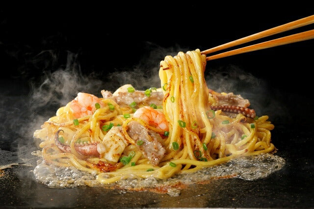 道産小麦の知床塩焼きそば 2人前 5袋セット 送料無料 西山ラーメン 西山製麺 北海道 札幌 サッポロ 焼きそば もちもち 太麺 知床 塩 知床鶏  生麺 ラーメン 自宅 簡単 即席 有名店 専門店 人気