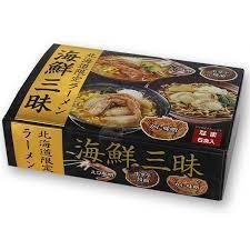 海鮮三昧ラーメン (えび味噌・かに味噌・ホタテ醤油 各2食入)送料無料 送料込み 北海道 ラーメン 人気 生麺 お土産 手土産 自宅で ギフト お取り寄せ 贈り物 ご当地