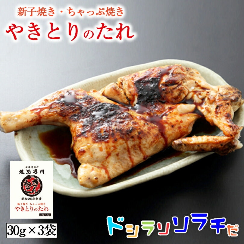 ソラチ やきとりのたれ 90g （30g×3袋） 北海道 旭川 焼き鳥専門店 ぎんねこ 焼き鳥 専門店 やきとり 焼き鳥のたれ たれ タレ 万能 BBQ 焼肉 簡単 便利 お土産 プレゼント ギフト 北海道のたれ屋 人気 お手軽 グルメ
