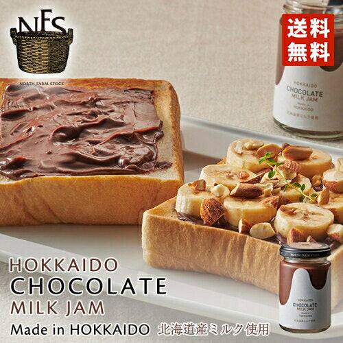 ノースファームストック チョコレートミルクジャム 140g 送料無料 北海道 チョコ オーガニック 牛乳 クラッカー パン ホットケーキ パンケーキ 無添加 ハンドメイド ギフト プレゼント お土産 送料込
