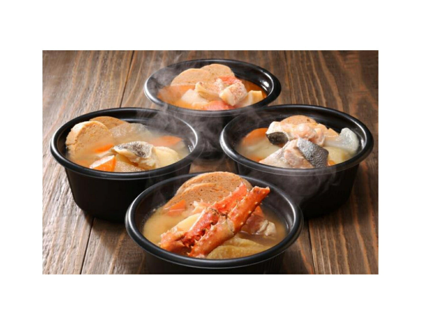 新発売 レンジで簡単ひとり鍋セット 知床ジャーニー  北海道 きんき たら かに しゃけ お取り寄せ 一人鍋 無添加