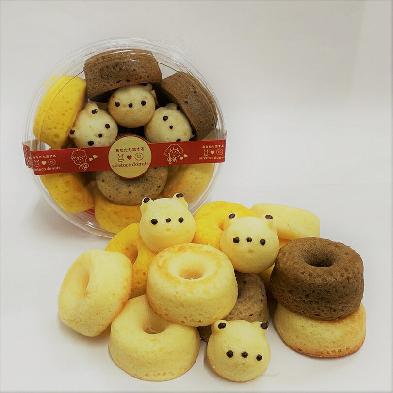 ニコニコミックス クマゴロン 18個入り ×5個セット 送料無料 人気 北海道 知床 有名 焼き菓子 かわいい Twitter Instagram インスタ 映え 話題 大人気商品 プレゼント ギフト お土産 贈り物 シレトコファクトリー ドーナツ お取り寄せ