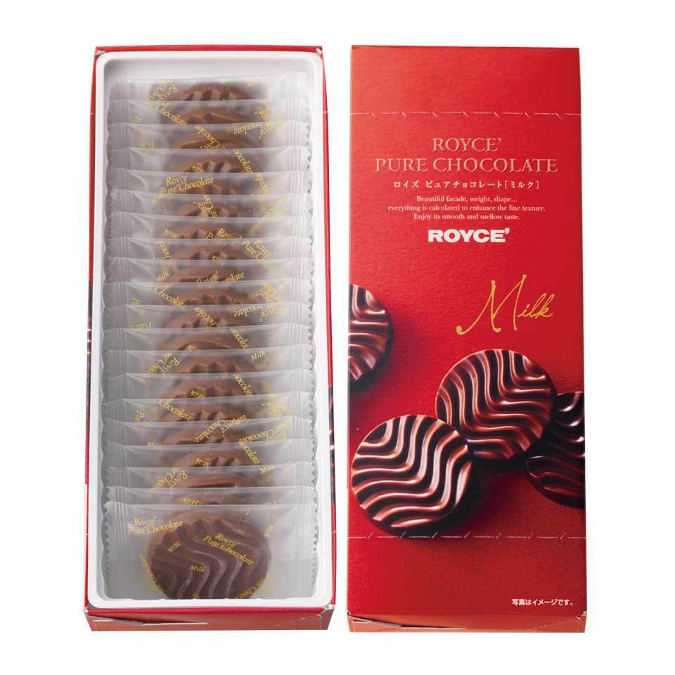 ロイズ ピュアチョコレート ミルク ROYCE 北海道 人気 有名チョコ カカオ ミルク お土産 プレゼント チョコレート クリスマス プレゼント 贈り物 手土産 まろやか 甘い