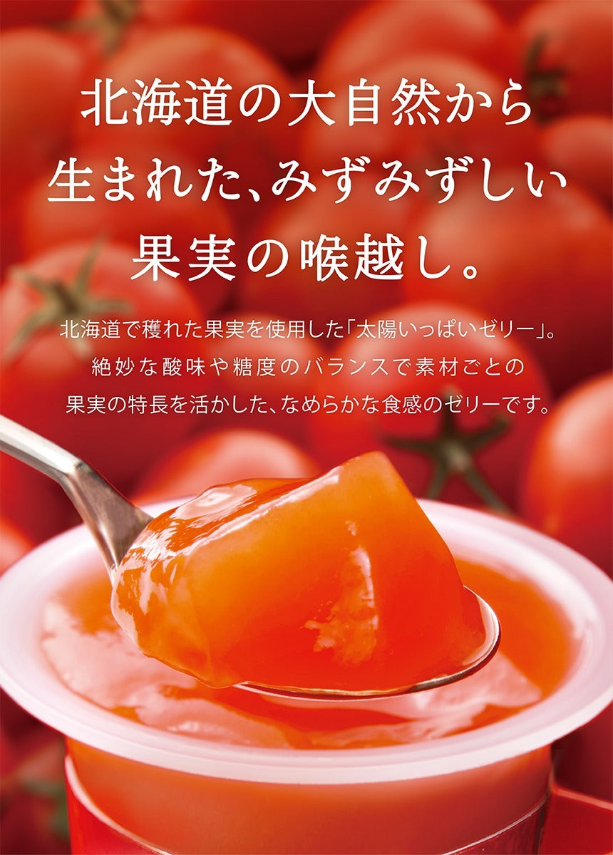 太陽いっぱいの真っ赤なゼリー 4個入 5個セット 送料無料 北海道 千歳 もりもと 人気 果実 お土産 手土産 贈り物 ゼリー ギフト 北海道産 仁木町 トマト