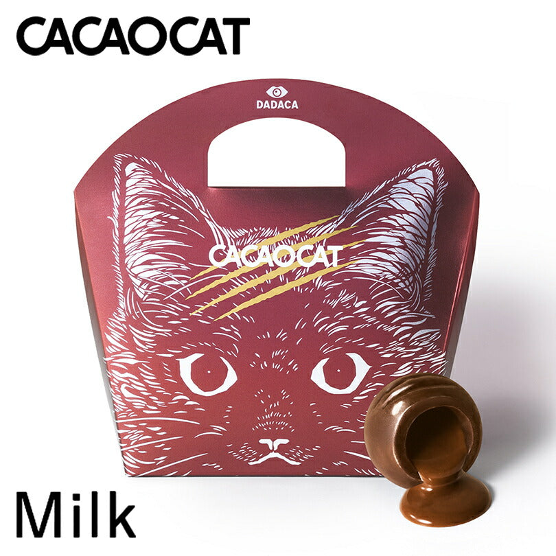 CACAOCAT ミルク 6入 チョコレート  お土産 手土産 人気 ダーク ミルク 抹茶 ホワイト ストロベリー カカオ DADACA カカオキャット 猫 ねこ ネコ 一口サイズ