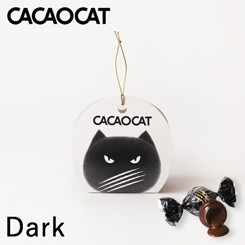 CACAOCAT ダーク 2個入 北海道 チョコレート お土産 手土産 人気 ダーク ミルク 抹茶 ホワイト ストロベリー カカオ DADACA カカオキャット 猫 ねこ ネコ 一口サイズ