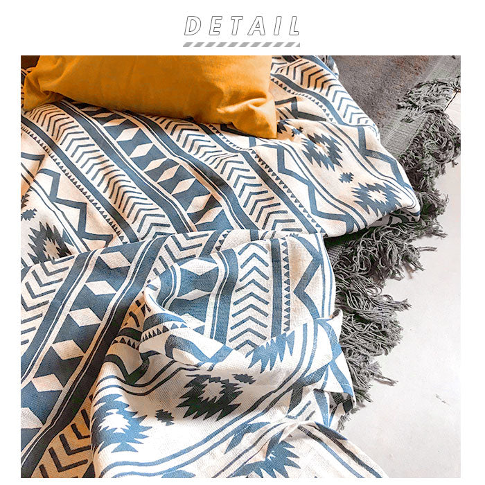 【カーキ】 マルチカバー 長方形 通販 おしゃれ ソファー こたつ ベッド トライバル マルチクロス ベッドカバー ソファカバー 目隠し カーテン 間仕切り ナチュラル 150×225cm ネイティブ柄