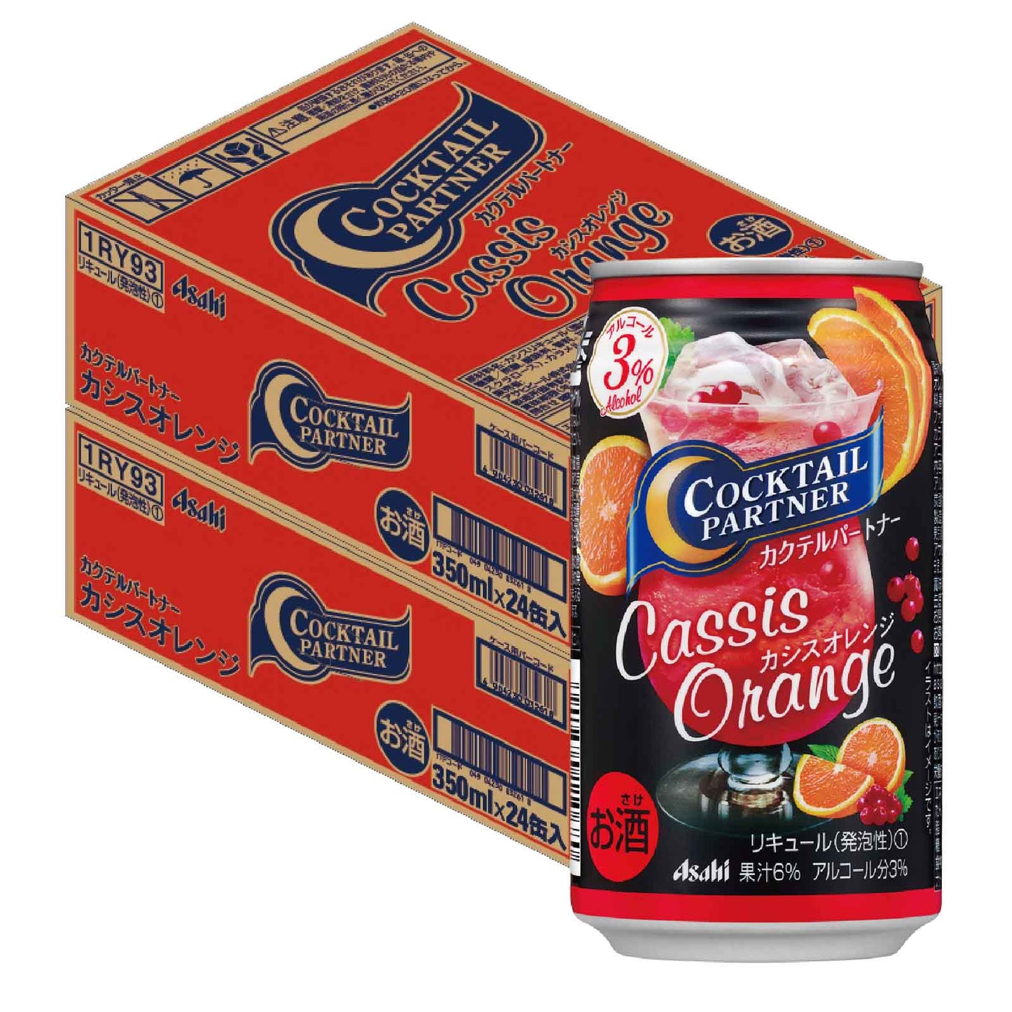 【送料無料】【2ケースセット】アサヒ カクテルパートナー カシスオレンジ 350ml×2ケース