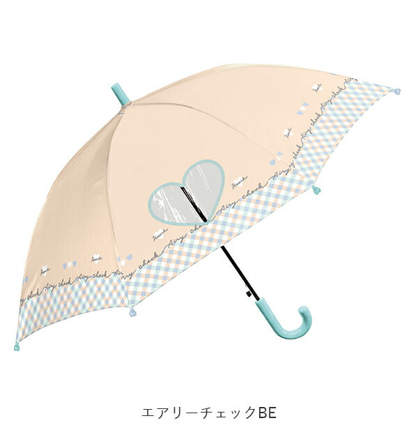 【クマちゃんデイズBE・ジャンプ傘50cm】 傘 子供 サイズ 通販 おしゃれ 50cm ジャンプ傘 キッズ 園児 グラスファイバー骨 丈夫 透明窓 ワンタッチ 女の子 かわいい 男の子 軽量 軽い カサ 雨傘 長傘 子供用 低学年